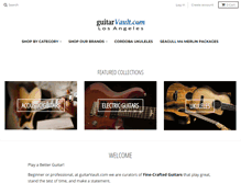 Tablet Screenshot of guitarvault.com